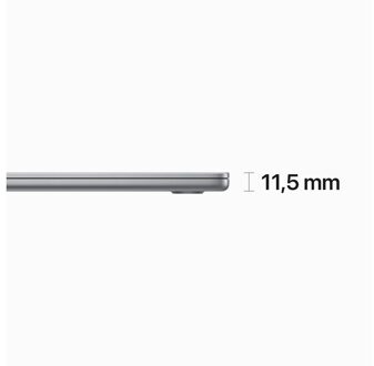 MacBook Air 15 (2023) M2 (8 core CPU/10 core GPU) 8GB/512GB -15 inch Laptop Grijs