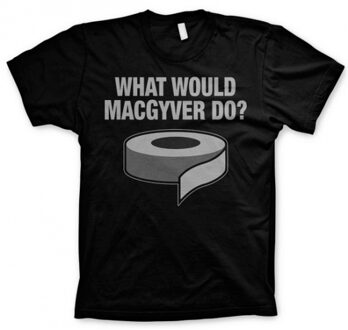 MacGyver zwart t-shirt heren L