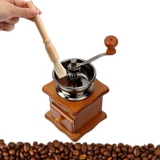 Machine Groep Hoofd Cleaning Kitchen Tools Coffeeware Houten Handvat & Natuurlijke Haren Koffiezetapparaat Borstel Koffiemolen Borstels