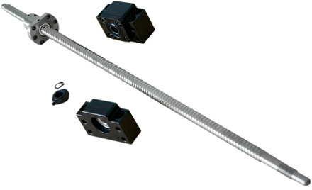 Machined SFU1204 250mm 300 350 400 450 500 550 600 650 800 1000 mm Roller Ball Screw With Single Ball Nut & BK10/BF10 CNC