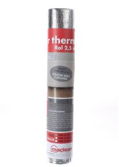 Maclean Radiatorfolie Therm Rol - Polyetheen - Rd Waarde 0,1m² K/w - 2mm - 50x250cm - 1,25m²