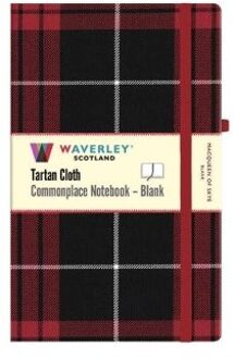 Macqueen Of Skye Tartan Blank Notebook: Large 21cm X 13cm - Waverley Scotland Tartan Cloth - Waverley Scotland