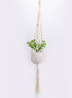 Macrame Bloem Plant Hangers Thuis Deur Mand Opknoping Plant Houder Geknoopt Bohemian Decor Plant Opknoping Tuin Decor @ B01 1stk