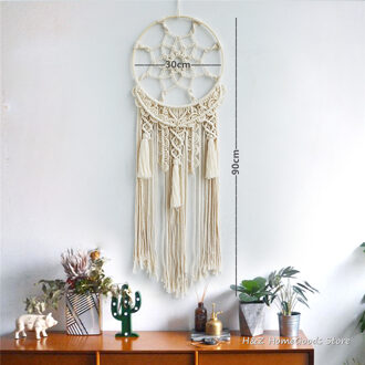 Macrame Boho Decoratie Tapijt Muur Opknoping Dream Catcher Hand Geweven Home Decor Nordic Art Kwastje Appartement Slaapzaal Ins stijl C