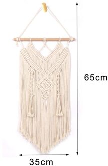 Macrame Muur Opknoping Wandtapijten Muur Decor Boho Chic Bohemian Geweven Woondecoratie Voor Appartement Slaapkamer Woonkamer Gallery