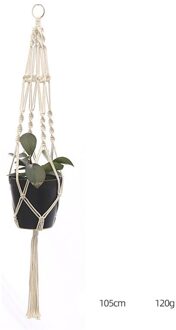 Macrame Plant Hanger Handgemaakte Bloempot Hanger Voor Muur Decor Countyard Tuin Plant Houder Mand Pot Houder Tuingereedschap DL-C-29
