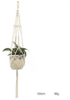 Macrame Plant Hanger Handgemaakte Bloempot Hanger Voor Muur Decor Countyard Tuin Plant Houder Mand Pot Houder Tuingereedschap DL-C-.37