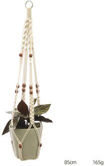 Macrame Plant Hanger Handgemaakte Bloempot Hanger Voor Muur Decor Countyard Tuin Plant Houder Mand Pot Houder Tuingereedschap DL-C-4