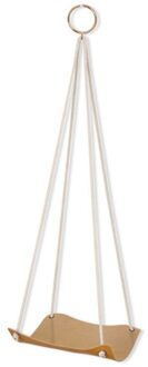 Macrame Plant Hanger Indoor Opknoping Planter Plank Decoratieve Bloempot Houder Bohoemian Home Decor Voor Kleine Planten geel