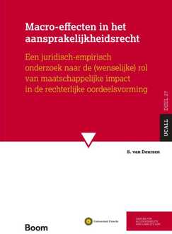 Macro-effecten in het aansprakelijkheidsrecht -  S. van Deursen (ISBN: 9789400115064)