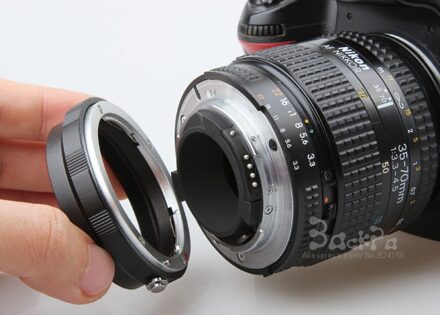 Macro lens reverse adapter bescherming ring AI naar 52mm UV fIlter Voor Nikon d3100 d3200 d3300 d5100 d5300 d7000 d7100 DSLR camera