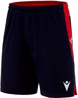 Macron tempel shorts nav/red - Blauw - XL