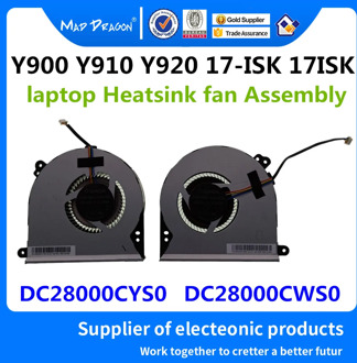 MAD DRAGON Brand laptop new CPU Cooling fan VIDEO GPU Fan For Lenovo ideapad Y900 Y910 Y920 17-ISK 17ISK DC28000CYS0 DC28000CWS0