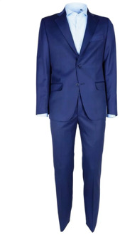 Made in Italia Single Breasted Suits Made in Italia , Blue , Heren