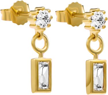 'Madelyn' Dames 925 Sterling Zilveren Oorbellen - Goud ZO-7583/G