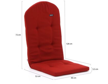 Madison adirondack kussen t.b.v. bearchair 128x48cm - Laagste prijsgarantie! Rood