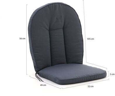 Madison Comfort tuinkussens 105x52cm - Laagste prijsgarantie! Grijs