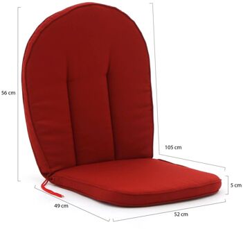 Madison Comfort tuinkussens 105x52cm - Laagste prijsgarantie! Rood