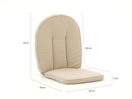 Madison Comfort tuinkussens 105x52cm - Laagste prijsgarantie! Taupe