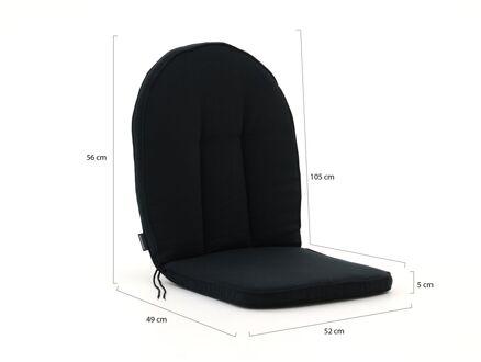 Madison Comfort tuinkussens 105x52cm - Laagste prijsgarantie! Zwart