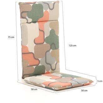 Madison Fiber tuinkussen hoog 125x50cm - Laagste prijsgarantie! Grijs