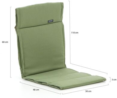 Madison Fiber tuinkussen laag 110x50cm - Laagste prijsgarantie! Groen