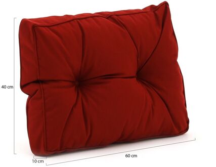 Madison Florance loungekussen rug ca. 60x40cm - Laagste prijsgarantie! Rood