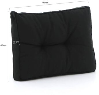 Madison Florance loungekussen rug ca. 60x40cm - Laagste prijsgarantie! Zwart