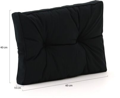 Madison Florance loungekussen rug ca. 60x40cm - Laagste prijsgarantie! Zwart