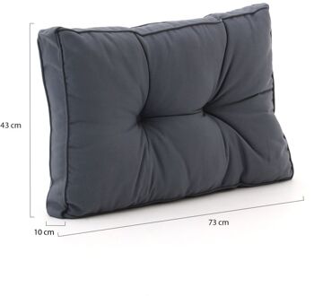 Madison Florance loungekussen rug ca. 73x43cm - Laagste prijsgarantie! Grijs