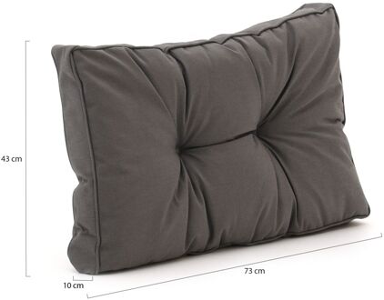 Madison Florance loungekussen rug ca. 73x43cm - Laagste prijsgarantie! Grijs