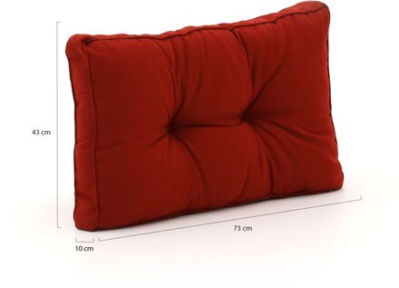 Madison Florance loungekussen rug ca. 73x43cm - Laagste prijsgarantie! Rood