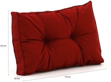 Madison Florance loungekussen rug ca. 73x43cm - Laagste prijsgarantie! Rood