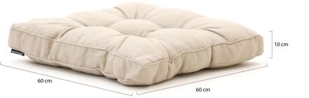 Madison Florance loungekussen zit ca. 60x60cm - Laagste prijsgarantie! Taupe