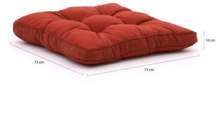 Madison Florance loungekussen zit ca. 73x73cm - Laagste prijsgarantie! Rood