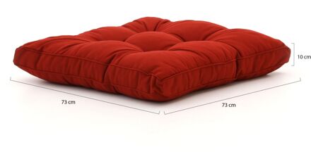 Madison Florance loungekussen zit ca. 73x73cm - Laagste prijsgarantie! Rood