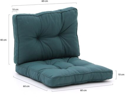 Madison Florance loungekussens zit ca. 60x60 rug ca. 60x40 - Laagste prijsgarantie! Groen