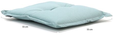 Madison Hocker/tuinkussens 55x55cm met rand zit - Laagste prijsgarantie! Blauw