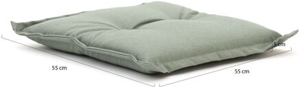 Madison Hocker/tuinkussens 55x55cm met rand zit - Laagste prijsgarantie! Groen