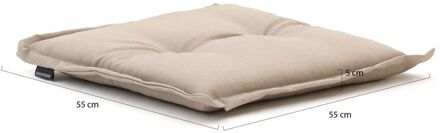 Madison Hocker/tuinkussens 55x55cm met rand zit - Laagste prijsgarantie! Taupe