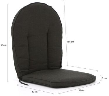 Madison Kettler Comfort/Prince - Rib Black - 105x52 - Zwart