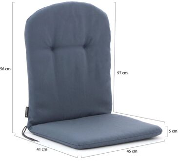 Madison Kuip tuinkussens hoog 96x45cm - Laagste prijsgarantie! Grijs