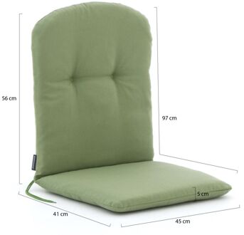 Madison Kuip tuinkussens hoog 96x45cm - Laagste prijsgarantie! Groen
