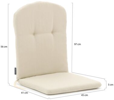 Madison Kuip tuinkussens hoog 96x45cm - Laagste prijsgarantie! Taupe