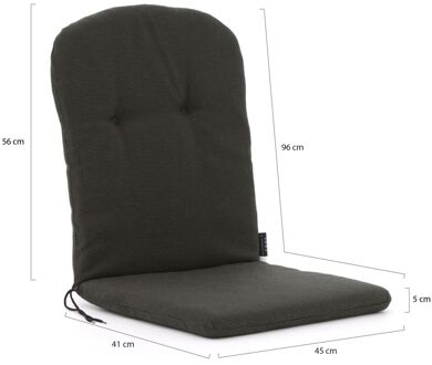 Madison Kuip tuinkussens hoog 96x45cm - Laagste prijsgarantie! Zwart