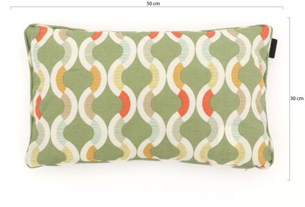 Madison Lendekussen 50x30cm - Laagste prijsgarantie! Geel/Groen/Oranje