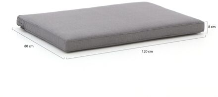 Madison Lounge Outdoor Oxford grey - 120x80 - Grijs