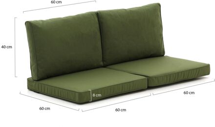 Madison lounge Palletkussenset 120x60cm 4-delig - Laagste prijsgarantie! Groen