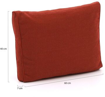 Madison loungekussen luxe rug 60x40cm - Laagste prijsgarantie! Rood