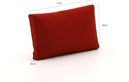 Madison loungekussen luxe rug 73x40 cm - Laagste prijsgarantie! Rood